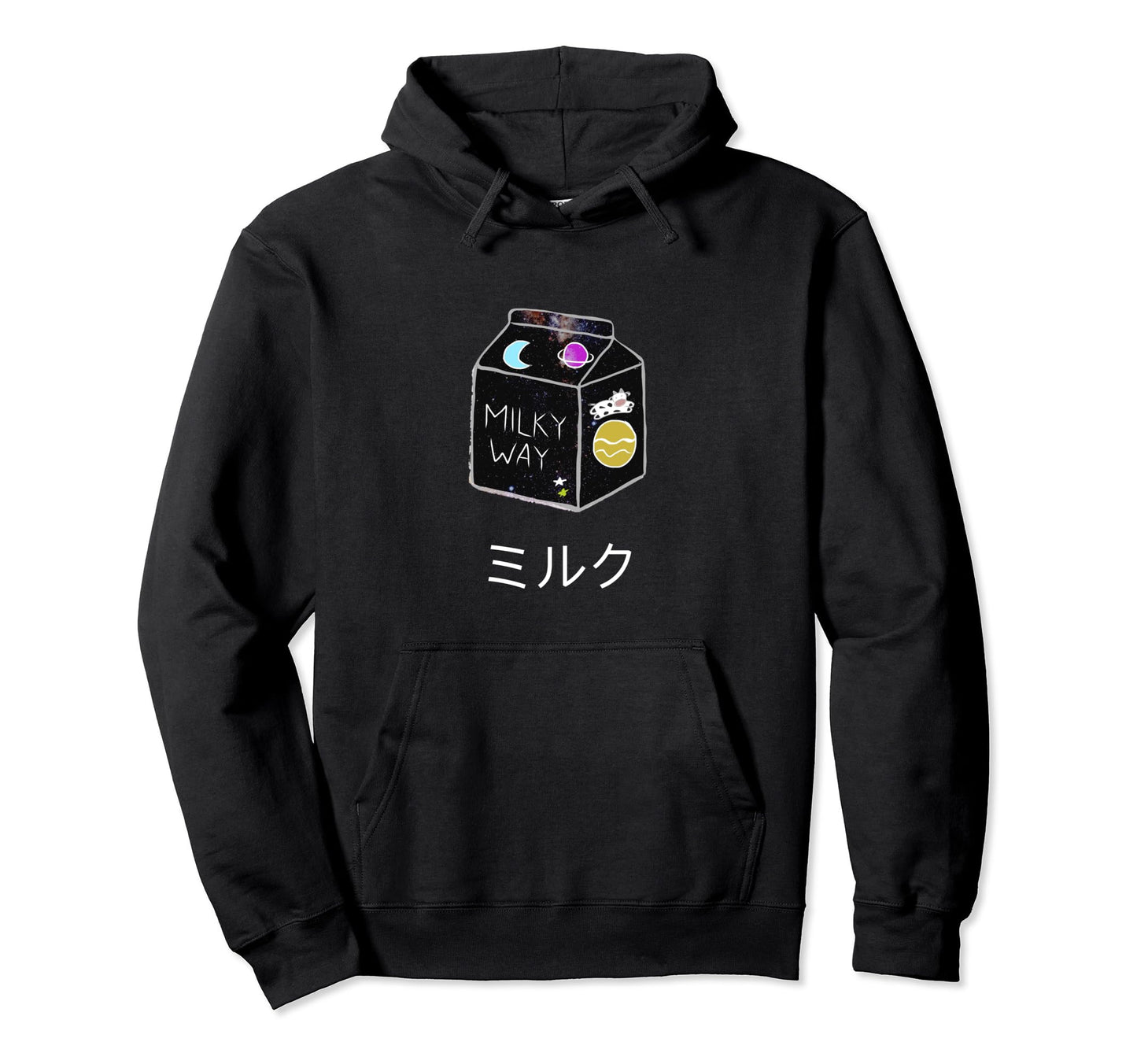 Anime Milk Cartoon Aesthetic Vaporwave Hoodie - Custom Art Print Men Women - T-Shirt, Sweatshirt, Hoodie