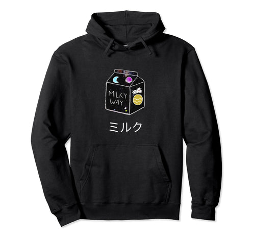 Anime Milk Cartoon Aesthetic Vaporwave Hoodie - Custom Art Print Men Women - T-Shirt, Sweatshirt, Hoodie