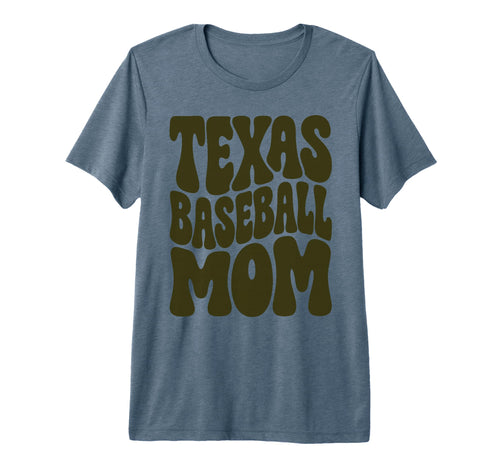 Minimalist Olive Texas Baseball Mom T-Shirt - Casual Everyday Wear Unisex - T-Shirt, Sweatshirt, Hoodie