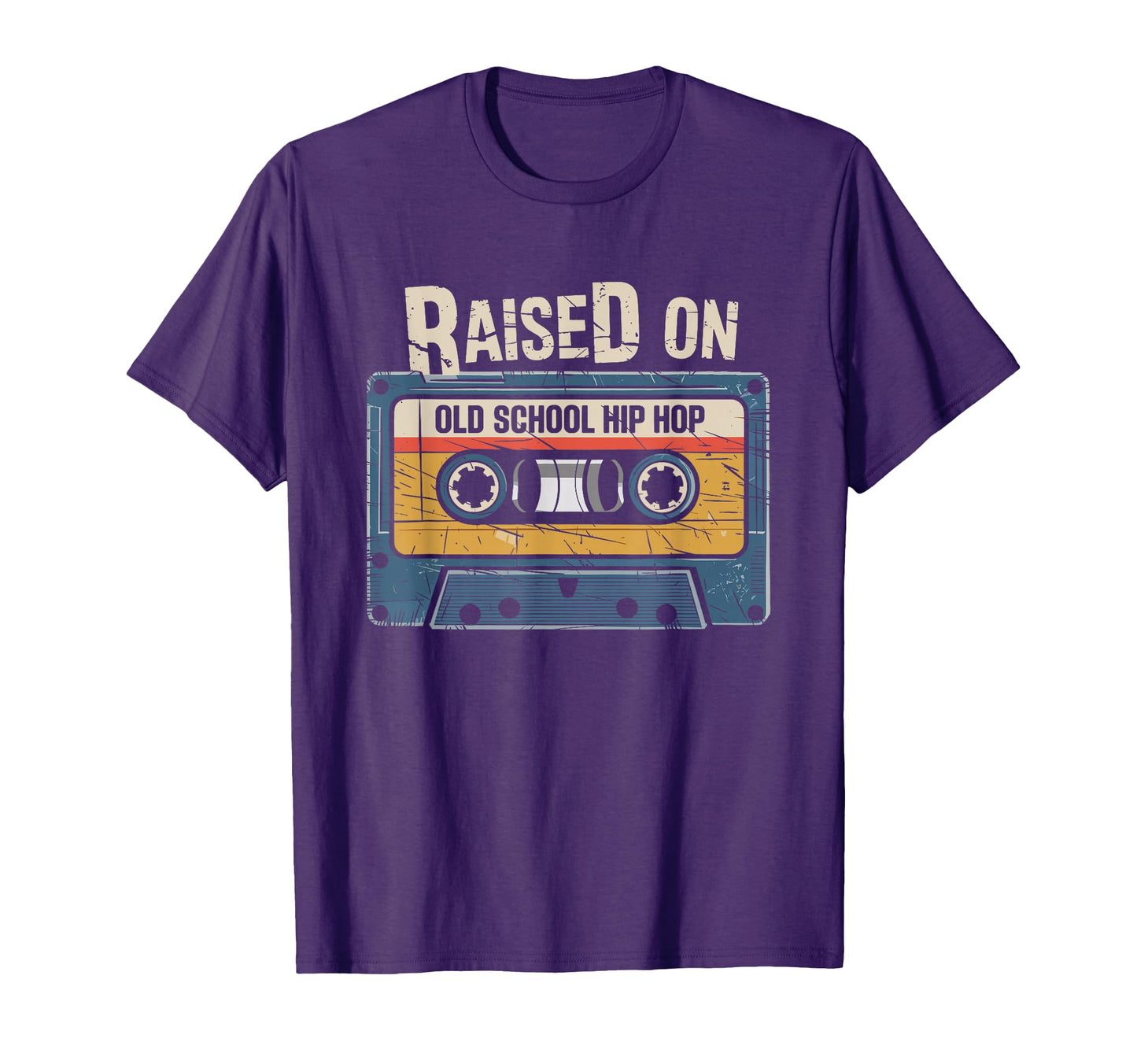 Raised Old School Hip Hop Cassette T-Shirt - Unique Graphic for Adults - T-Shirt, Sweatshirt, Hoodie