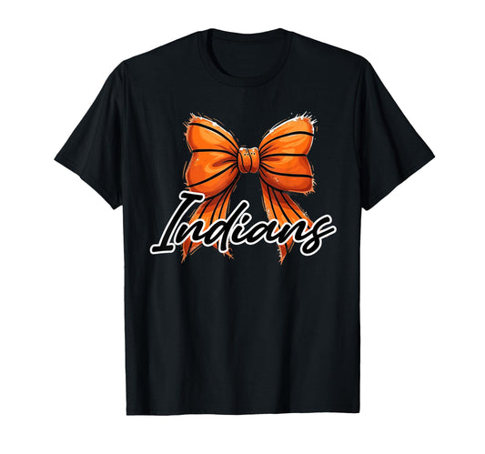 Indians Basketball Mom Coquette T-Shirt - Casual Everyday Wear for Adults - T-Shirt, Sweatshirt, Hoodie