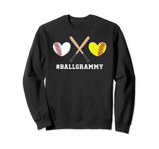 Ball Grammy Softball Baseball Sweatshirt - Aesthetic Graphic for Adults - T-Shirt, Sweatshirt, Hoodie