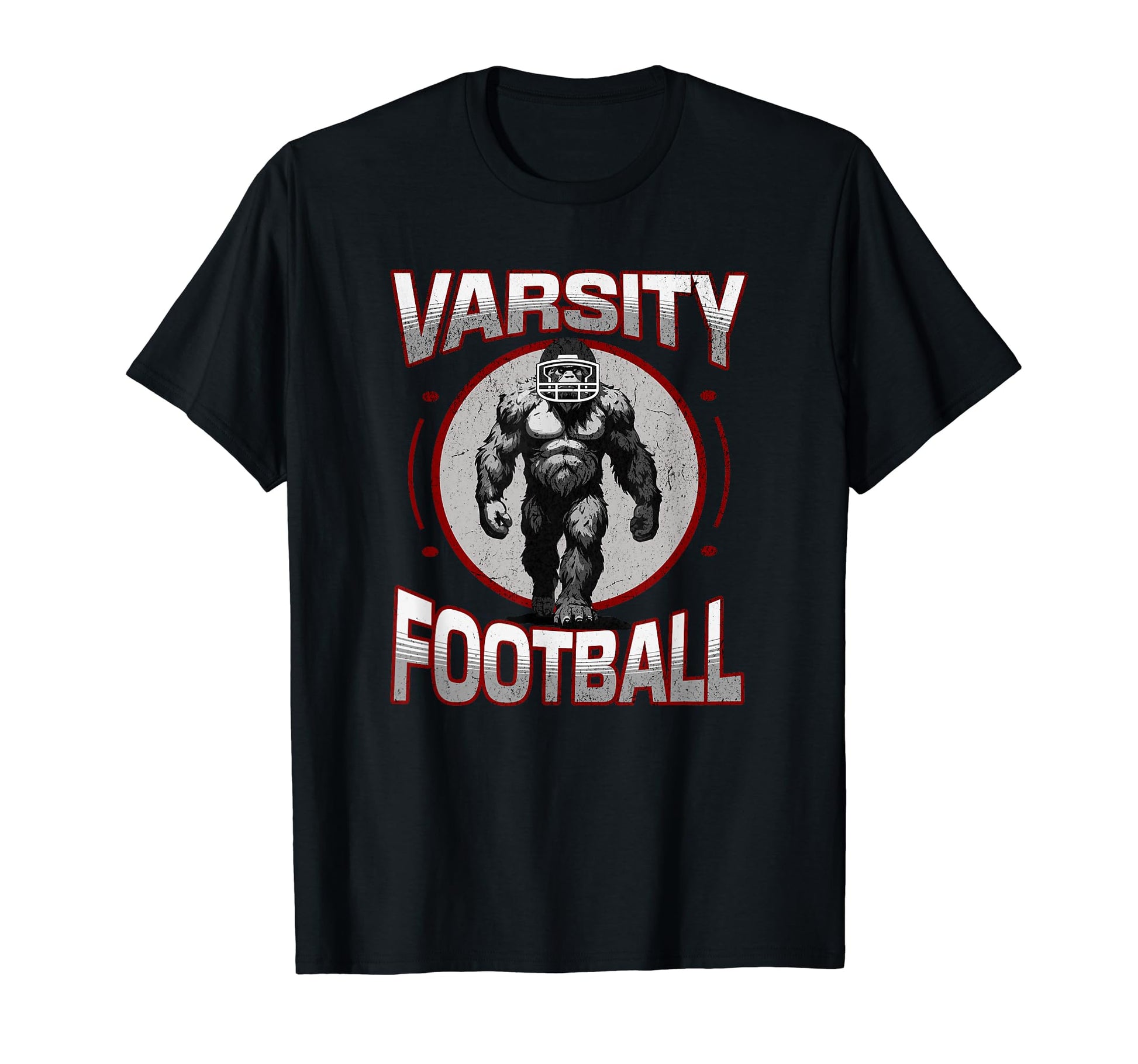 Bigfoot Lover Varsity Football Season Game T-Shirt - Unique Graphic Unisex - T-Shirt, Sweatshirt, Hoodie