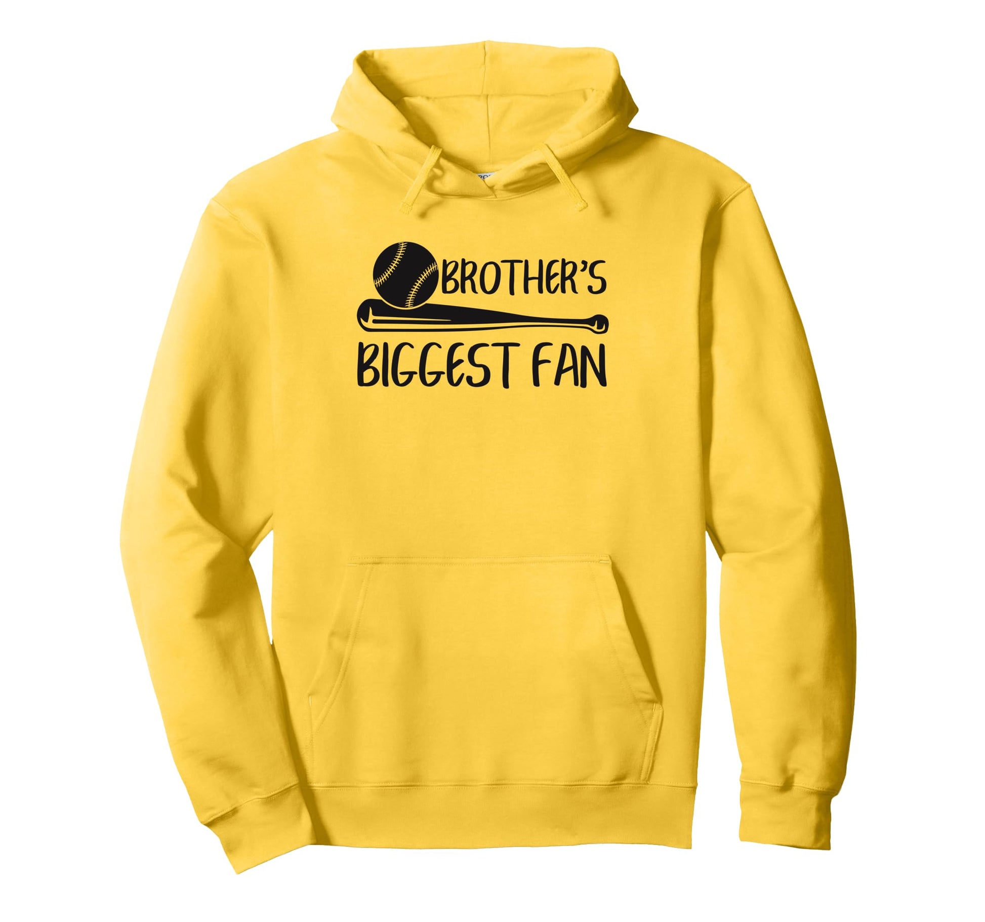 Brothers Biggest Fan Baseball Hoodie - Casual Everyday Wear Men Women - T-Shirt, Sweatshirt, Hoodie