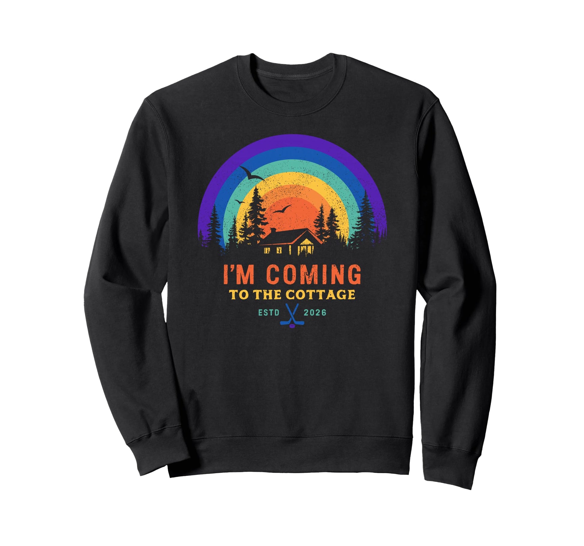 Cottage Canada Cozy Lgbtq Rainbow Gift Tees T-Shirt - Unique Graphic Unisex - T-Shirt, Sweatshirt, Hoodie