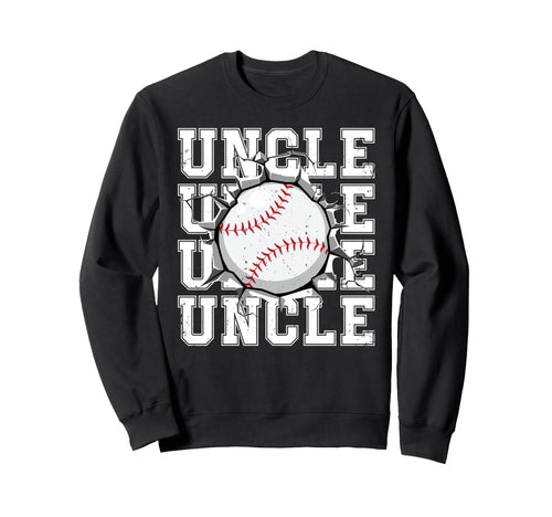 Baseball Uncle Cracked Wall Sweatshirt - Streetwear Style for Adults - T-Shirt, Sweatshirt, Hoodie