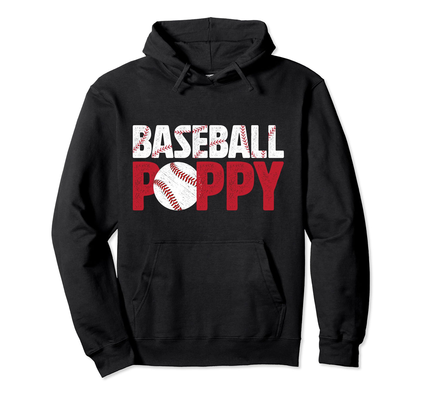 Baseball Poppy Baseball Player Poppy Hoodie - Minimalist Print Unisex - T-Shirt, Sweatshirt, Hoodie