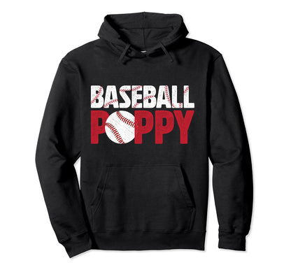 Baseball Poppy Baseball Player Poppy Hoodie - Minimalist Print Unisex - T-Shirt, Sweatshirt, Hoodie