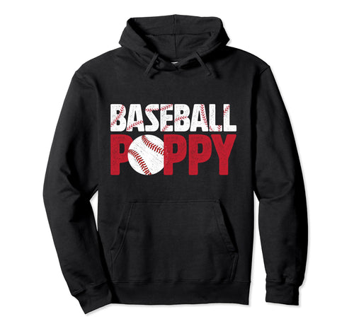 Baseball Poppy Baseball Player Poppy Hoodie - Minimalist Print Unisex - T-Shirt, Sweatshirt, Hoodie