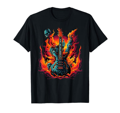 Rock Guitar Neck Rock Roll Guitar T-Shirt - Aesthetic Graphic Unisex - T-Shirt, Sweatshirt, Hoodie