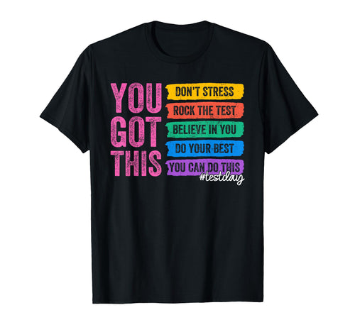 You Got This Dont Stress Rock Test T-Shirt - Minimalist Print for Adults - T-Shirt, Sweatshirt, Hoodie