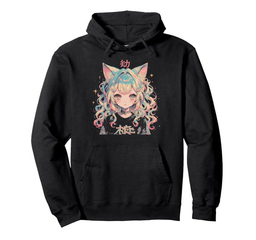 Goth Grunge Demon Anime Waifu Horror Hoodie - Streetwear Style Men Women - T-Shirt, Sweatshirt, Hoodie