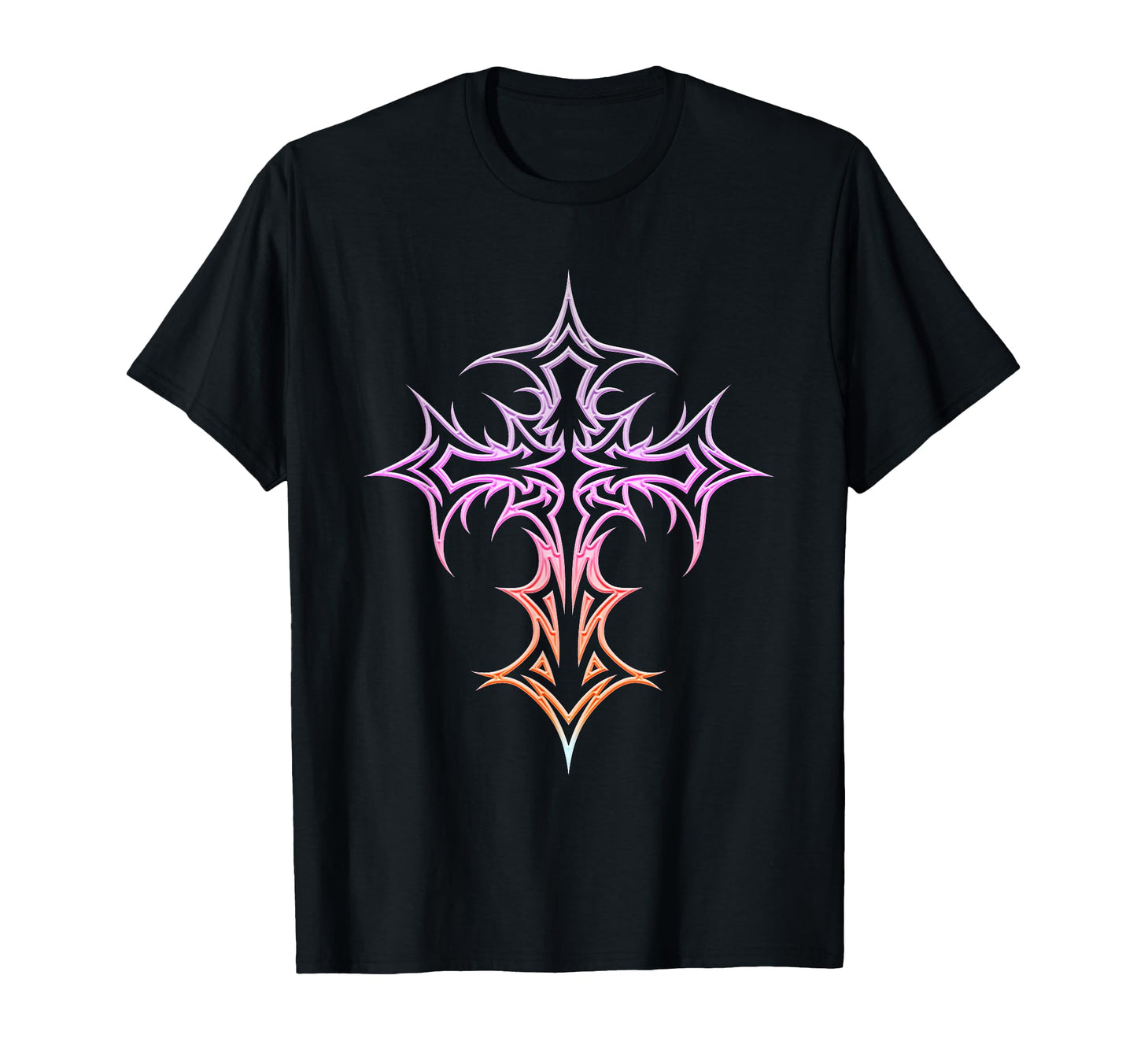Gothic Cross Y2K Alt Aesthetic T-Shirt - Trendy Graphic Unisex - T-Shirt, Sweatshirt, Hoodie