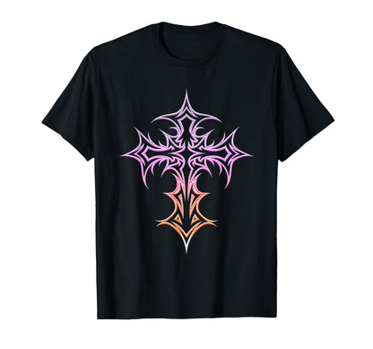 Gothic Cross Y2K Alt Aesthetic T-Shirt - Trendy Graphic Unisex - T-Shirt, Sweatshirt, Hoodie