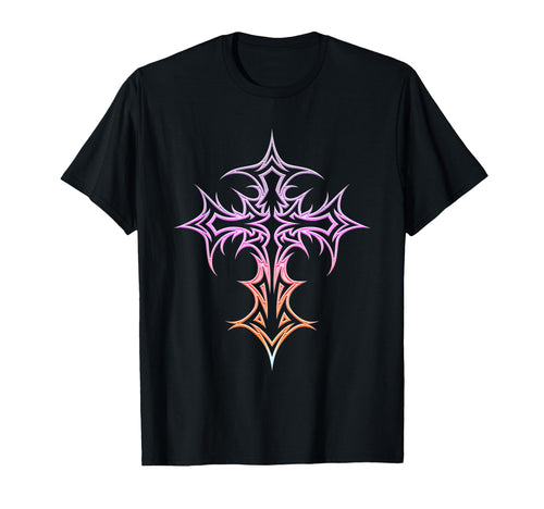 Gothic Cross Y2K Alt Aesthetic T-Shirt - Trendy Graphic Unisex - T-Shirt, Sweatshirt, Hoodie