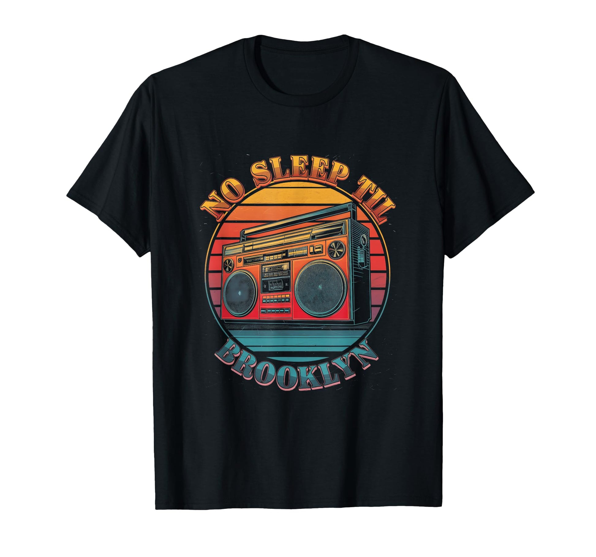 Boombox No Sleep Til Brooklyn T-Shirt - Streetwear Style Unisex - T-Shirt, Sweatshirt, Hoodie