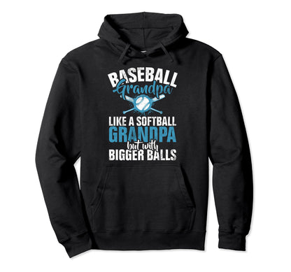 Baseball Grandpa Like Softball Hoodie - Aesthetic Graphic for Adults - T-Shirt, Sweatshirt, Hoodie