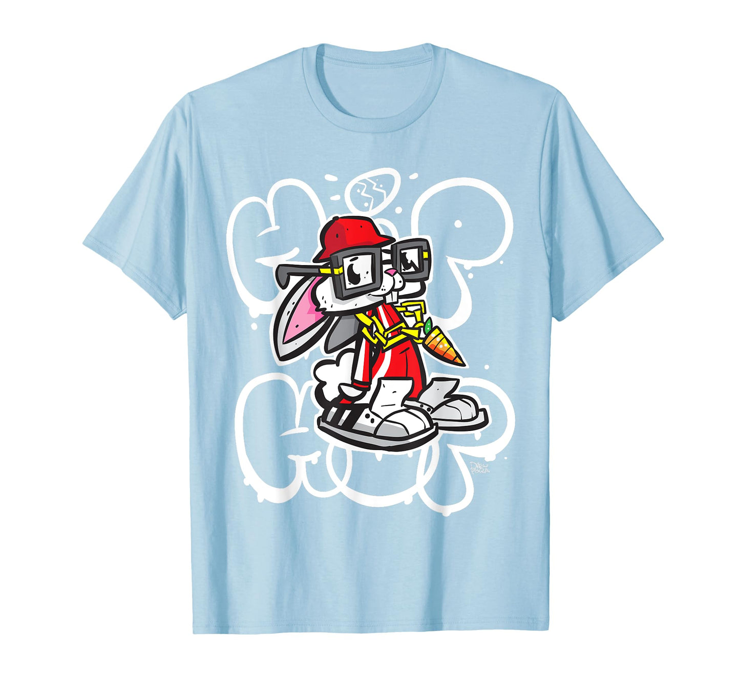 Hip Hop Easter Bunny Old School T-Shirt - Novelty Apparel for Adults - T-Shirt, Sweatshirt, Hoodie