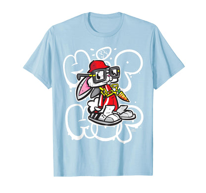 Hip Hop Easter Bunny Old School T-Shirt - Novelty Apparel for Adults - T-Shirt, Sweatshirt, Hoodie
