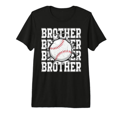 Baseball Brother Cracked Wall Family T-Shirt - Casual Everyday Wear Unisex - T-Shirt, Sweatshirt, Hoodie