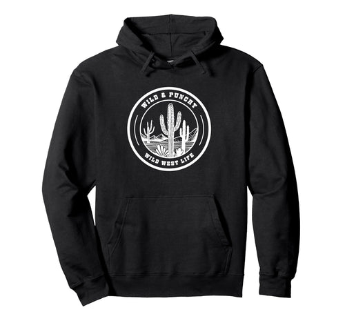 Western Boho Chic Flowers Cactus Fun Hoodie - Fun Novelty Design for Adults - T-Shirt, Sweatshirt, Hoodie
