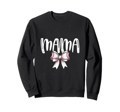 Coquette Baseball Mama Spirit Sweatshirt - Graphic Print Men Women - T-Shirt, Sweatshirt, Hoodie