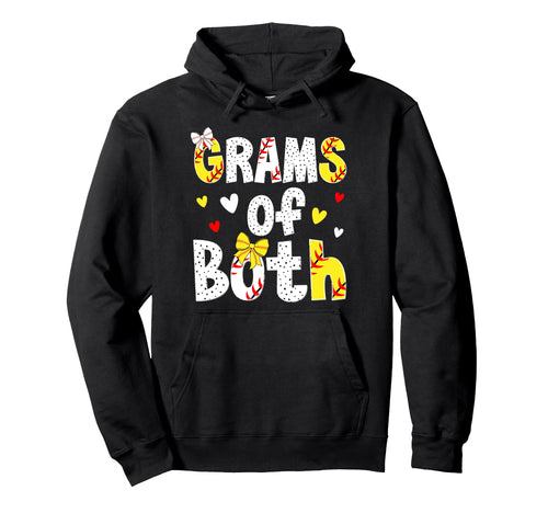 Grams Both Proud Softball Baseball Grams Hoodie - Graphic Print Unisex - T-Shirt, Sweatshirt, Hoodie