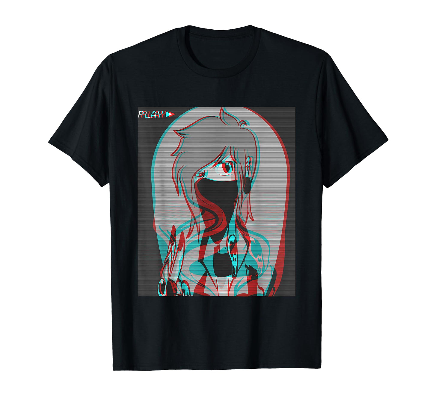 Sad Anime Eboy Egirl Harajuku T-Shirt - Custom Art Print for Adults - T-Shirt, Sweatshirt, Hoodie