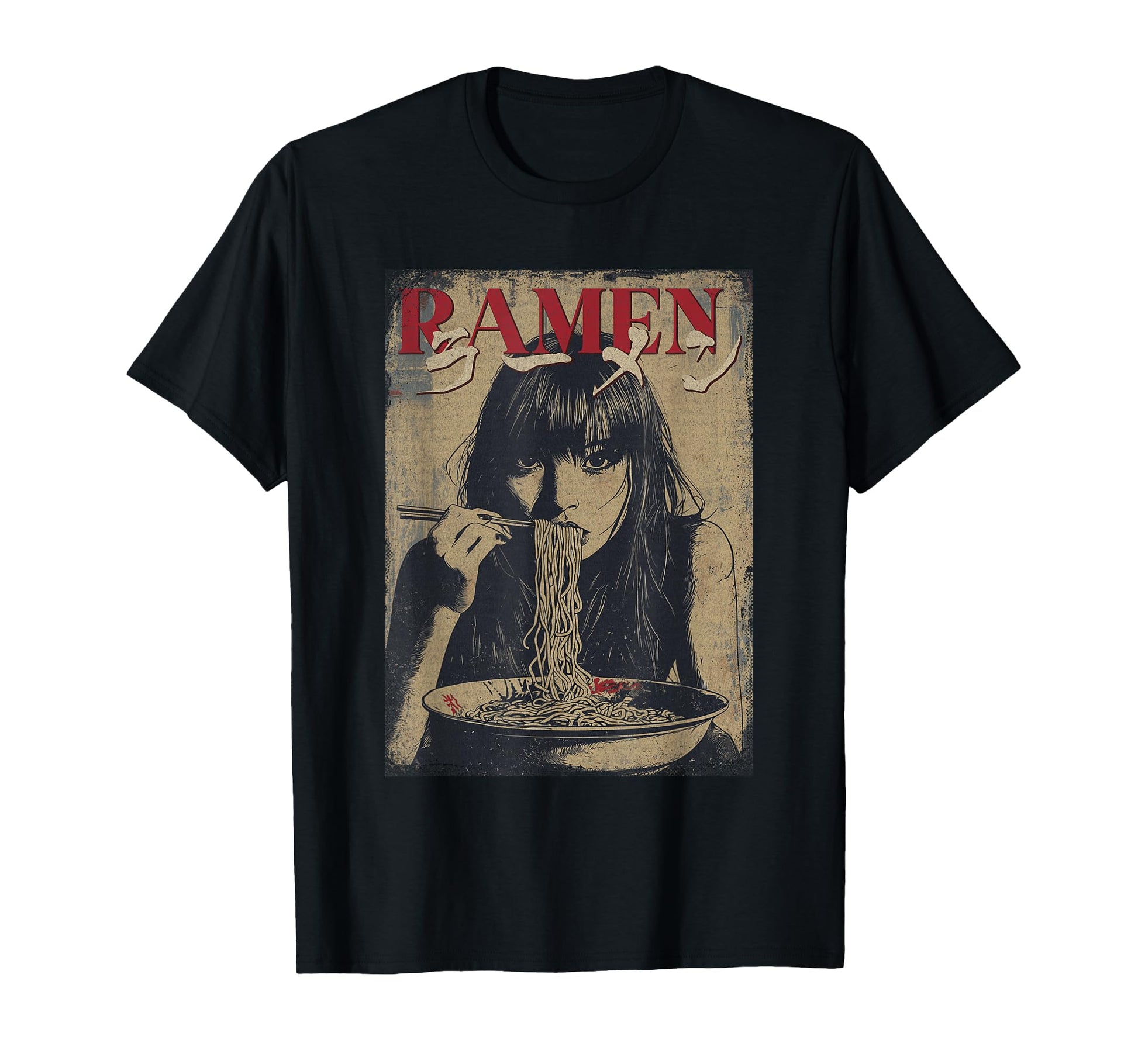 Cyberpunk Ramen Y2K Manga Anime T-Shirt - Fun Novelty Design Unisex - T-Shirt, Sweatshirt, Hoodie