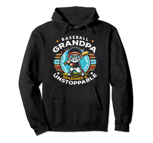Baseball Grandpa Grandfather Gramps Hoodie - Graphic Print for Adults - T-Shirt, Sweatshirt, Hoodie
