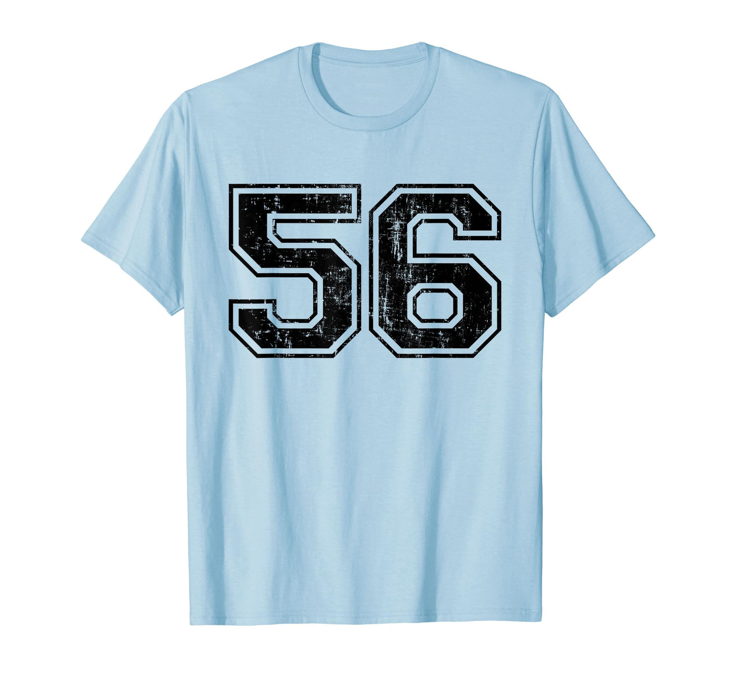 Number 56 Varsity Distressed Sport T-Shirt - Aesthetic Graphic for Adults - T-Shirt, Sweatshirt, Hoodie