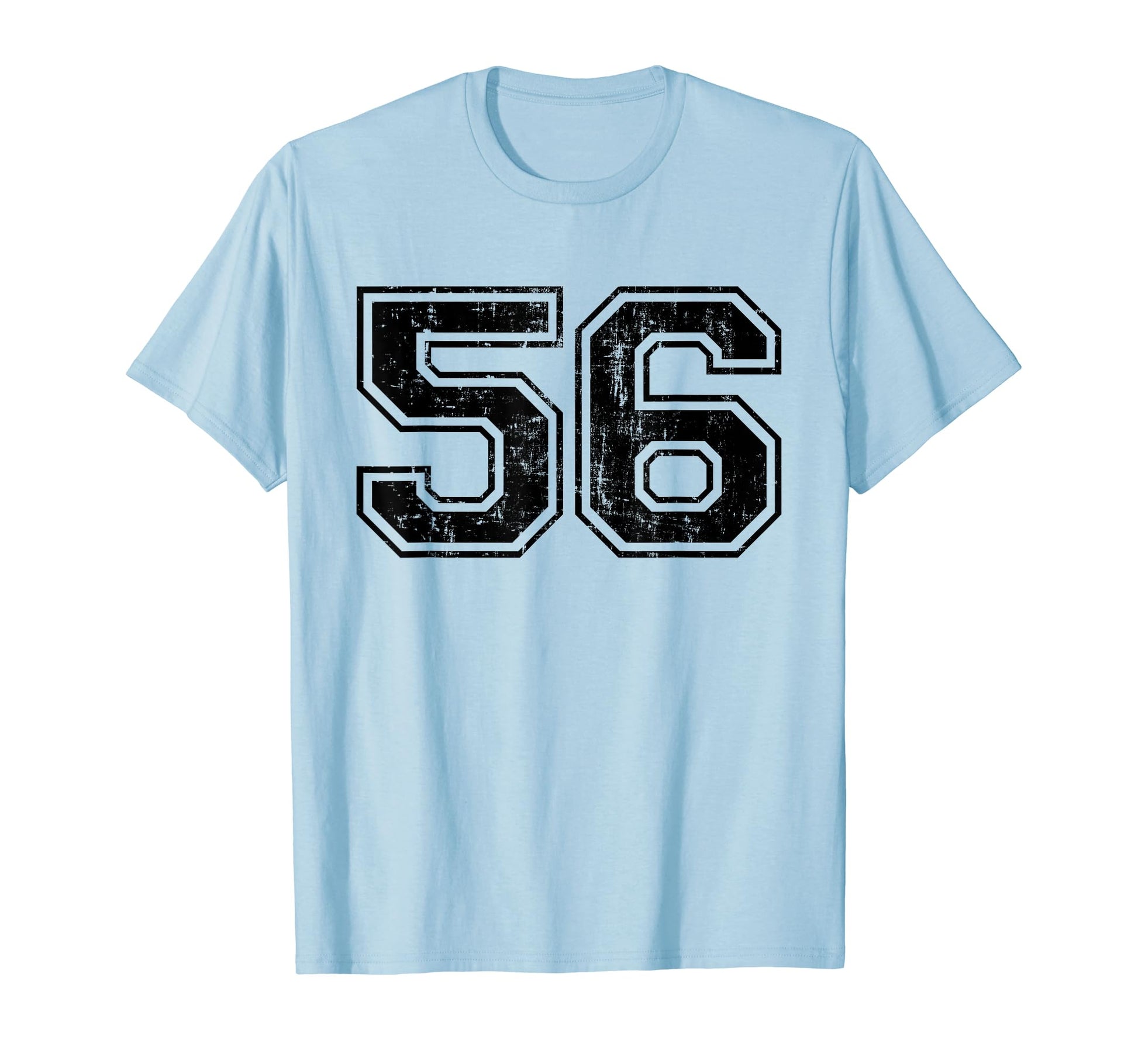 Number 56 Varsity Distressed Sport T-Shirt - Aesthetic Graphic for Adults - T-Shirt, Sweatshirt, Hoodie