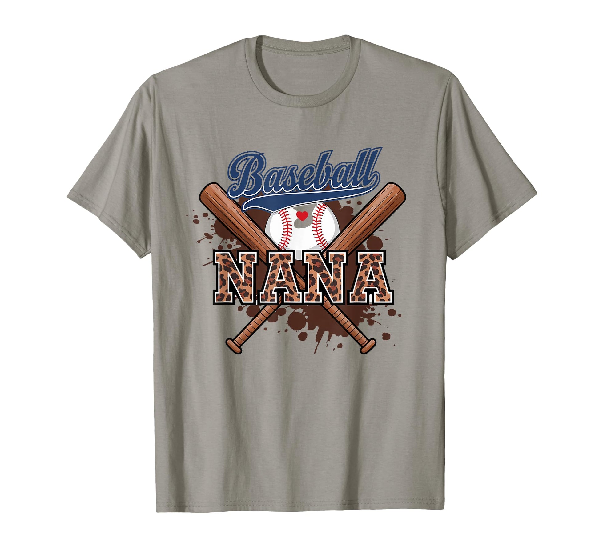 Nana Baseball Leopard Baseball T-Shirt - Novelty Apparel for Adults - T-Shirt, Sweatshirt, Hoodie