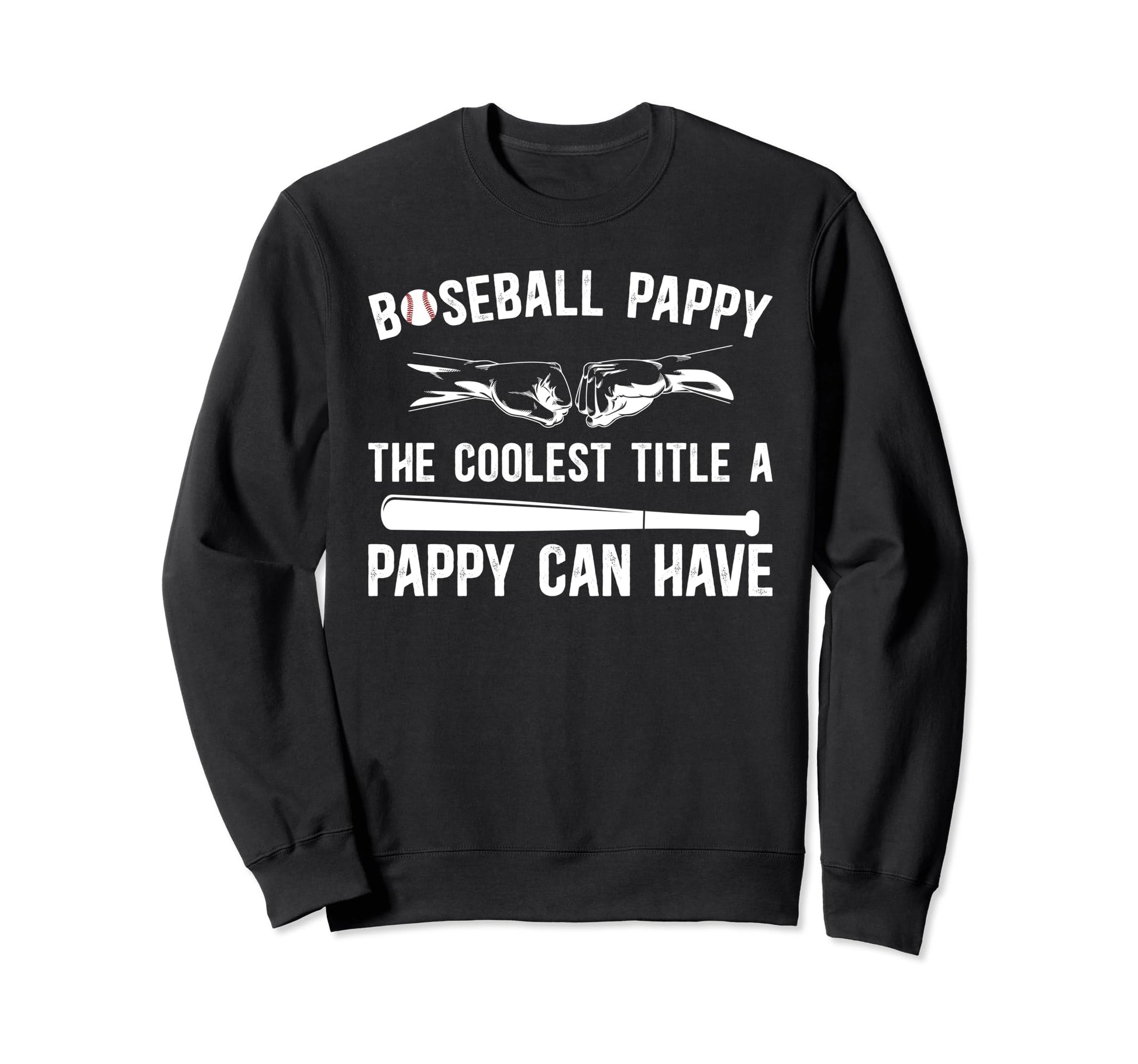 Baseball Pappy Coolest Title Pappy Sweatshirt - Minimalist Print Men Women - T-Shirt, Sweatshirt, Hoodie