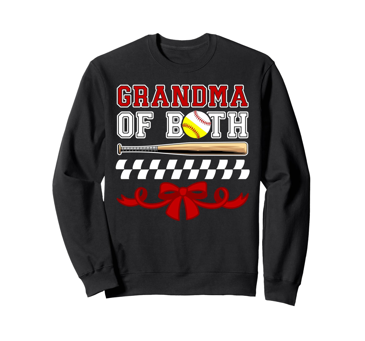 Grandma Both Coquette Baseball Sweatshirt - Fun Novelty Design Unisex - T-Shirt, Sweatshirt, Hoodie
