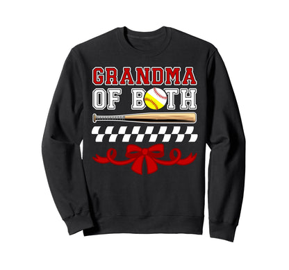 Grandma Both Coquette Baseball Sweatshirt - Fun Novelty Design Unisex - T-Shirt, Sweatshirt, Hoodie