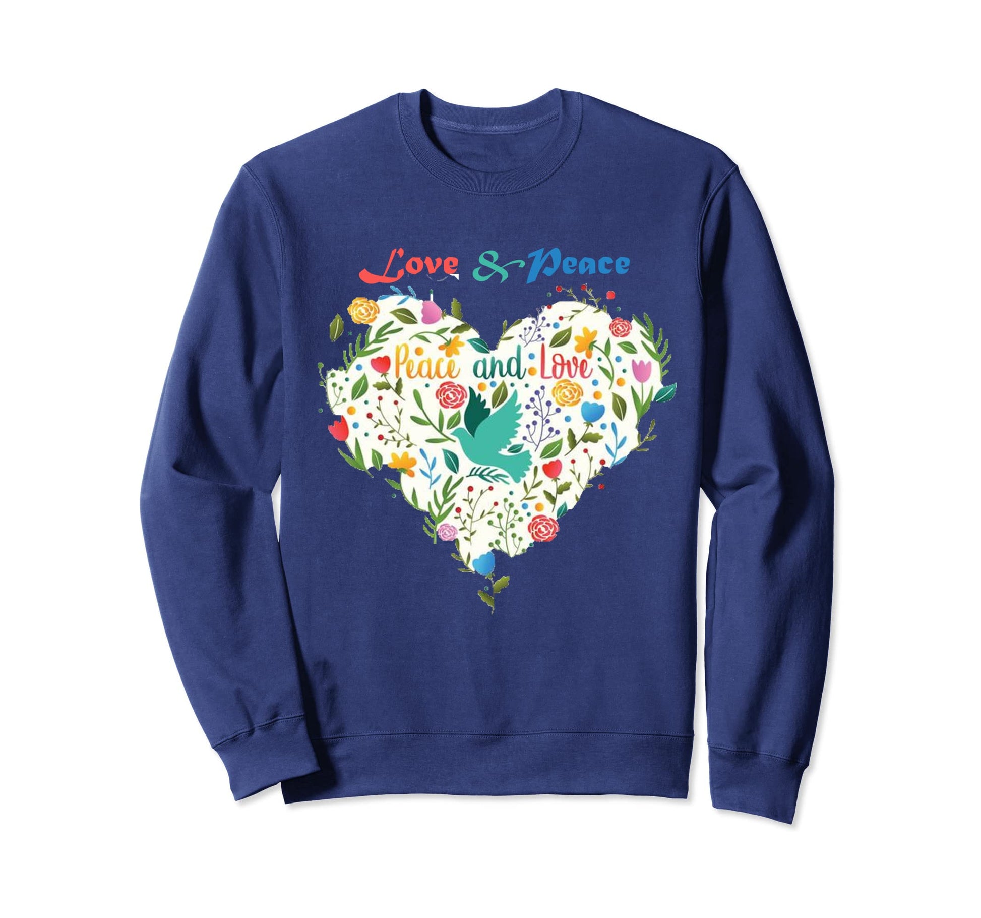 Romantic Love Peaceful Life Happiness Sweatshirt - Minimalist Print Unisex - T-Shirt, Sweatshirt, Hoodie