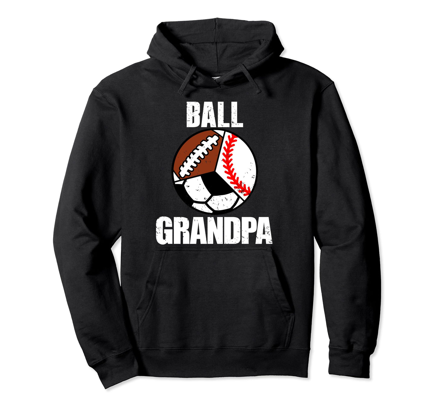 Ball Grandpa Funny Baseball Soccer Hoodie - Aesthetic Graphic Men Women - T-Shirt, Sweatshirt, Hoodie