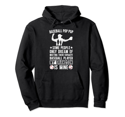 Favorite Baseball Player Pop Pop Hoodie - Unique Graphic Men Women - T-Shirt, Sweatshirt, Hoodie