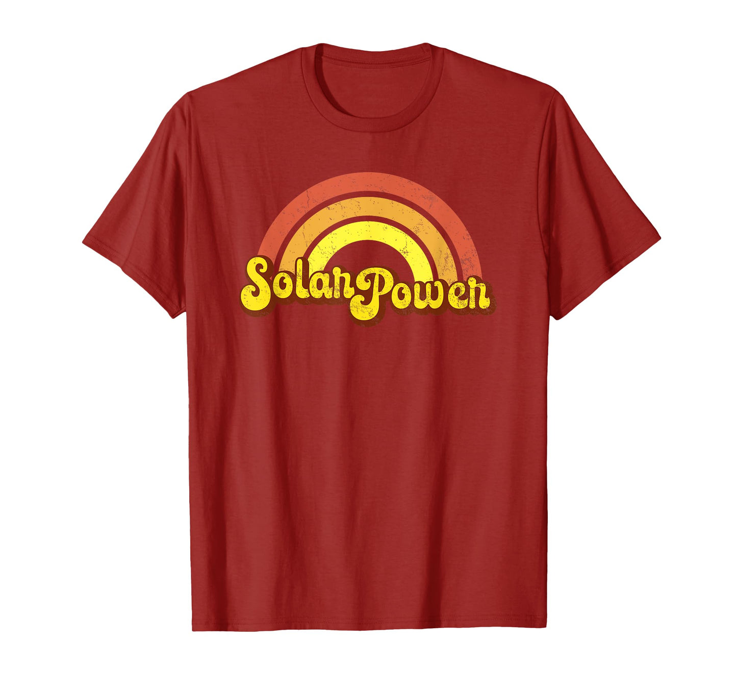 Rainbow Solar Power Yellow Hippy Hippie T-Shirt - Fun Novelty Design Unisex - T-Shirt, Sweatshirt, Hoodie