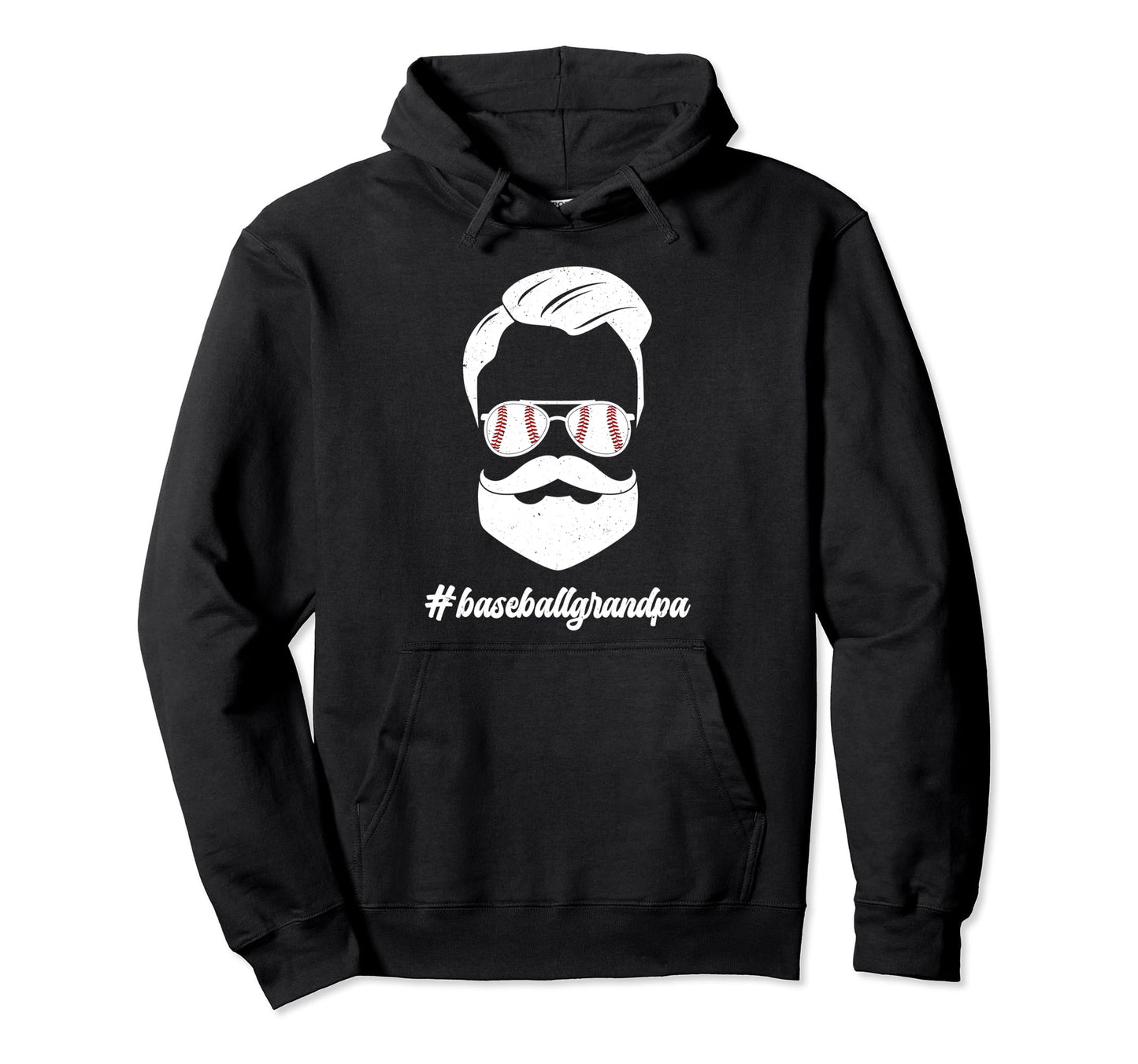 Baseball Grandpa Beard Baseball Hoodie - Casual Everyday Wear for Adults - T-Shirt, Sweatshirt, Hoodie