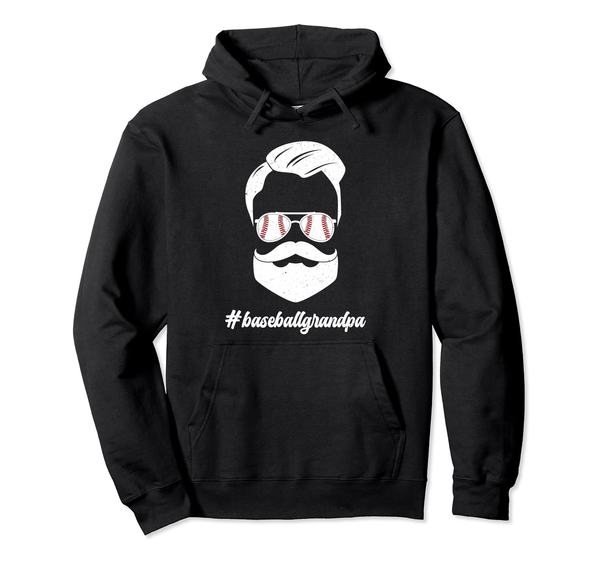Baseball Grandpa Beard Baseball Hoodie - Casual Everyday Wear for Adults - T-Shirt, Sweatshirt, Hoodie