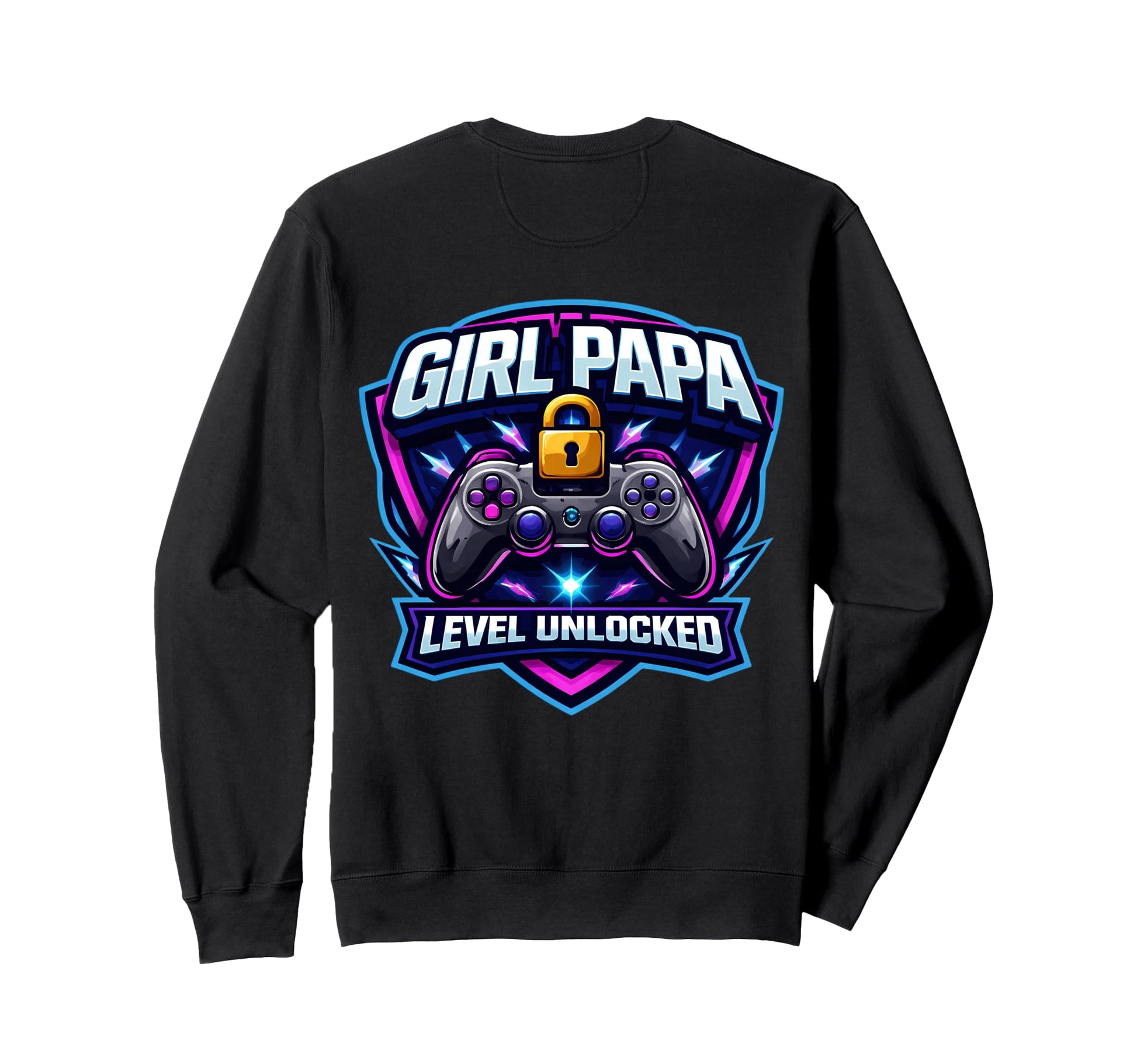 Papa Level Unlocked New Father Dad Sweatshirt - Streetwear Style Men Women - T-Shirt, Sweatshirt, Hoodie