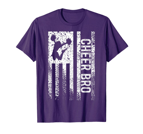 Cheer Bro American Flag Brother T-Shirt - Trendy Graphic for Adults - T-Shirt, Sweatshirt, Hoodie