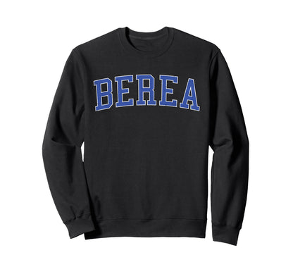 Berea Sc Distressed Blue Varsity Sweatshirt - Novelty Apparel Unisex - T-Shirt, Sweatshirt, Hoodie
