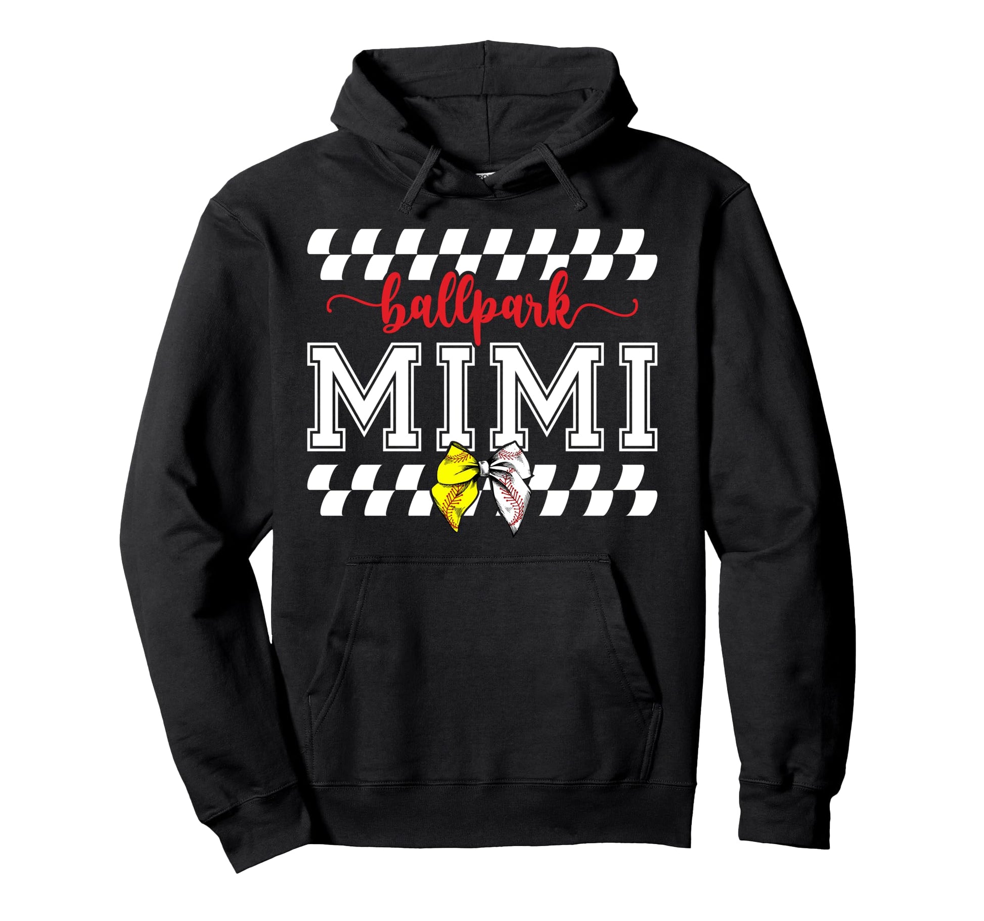 Ballpark Mimi Softball Baseball Mimi Hoodie - Minimalist Print Unisex - T-Shirt, Sweatshirt, Hoodie
