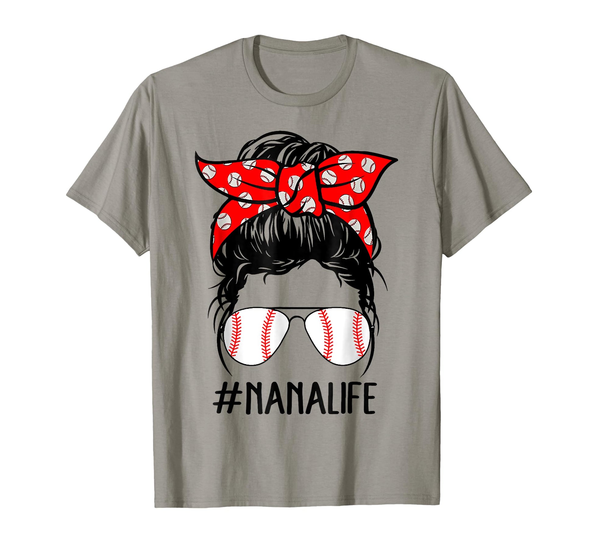 Nana Life Baseball Softball Mothers T-Shirt - Aesthetic Graphic for Adults - T-Shirt, Sweatshirt, Hoodie