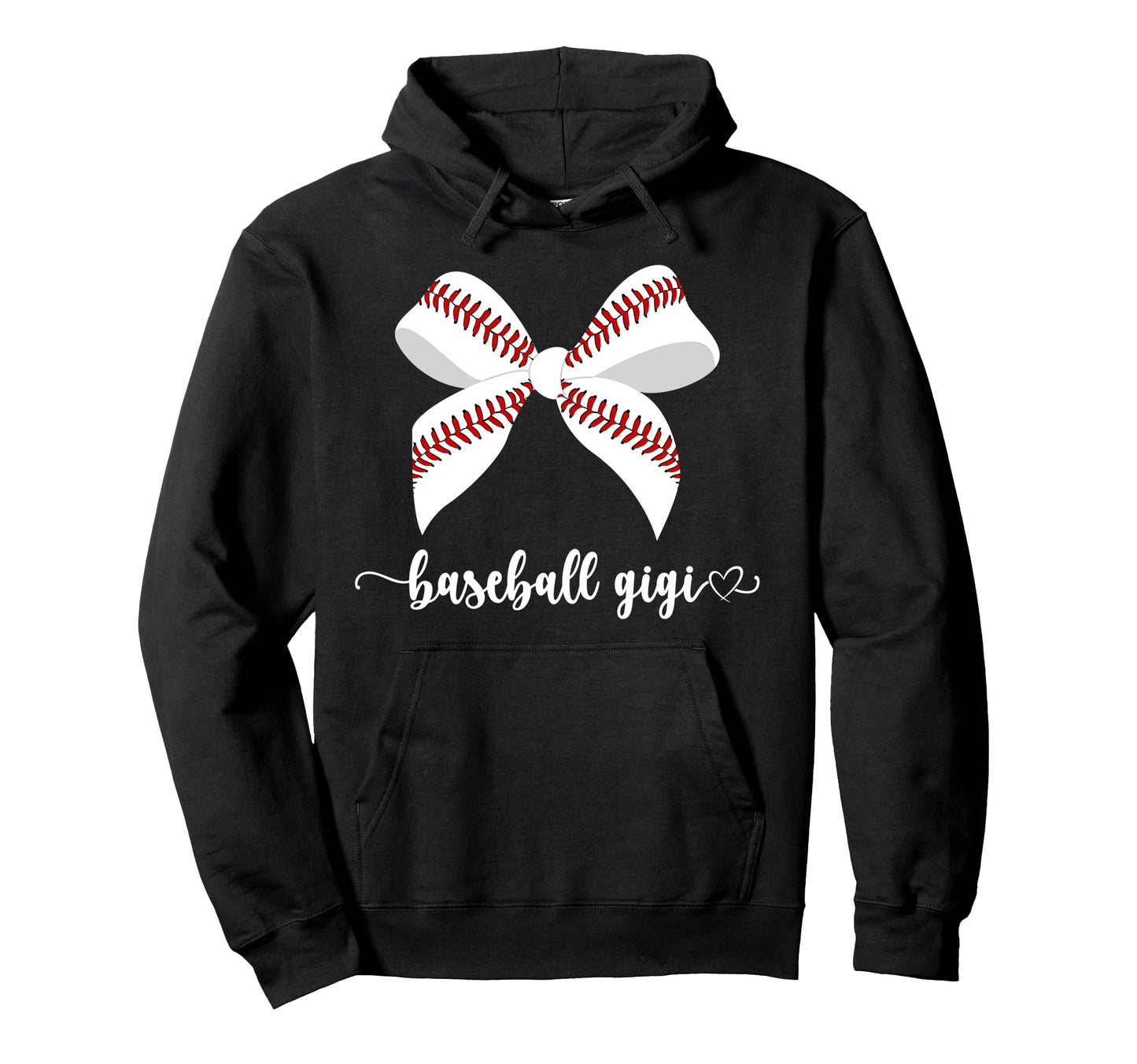 Baseball Gigi Grandma Coquette Hoodie - Novelty Apparel for Adults - T-Shirt, Sweatshirt, Hoodie
