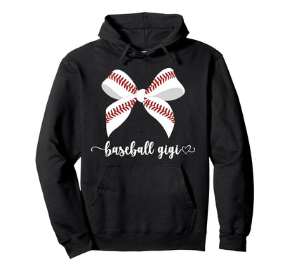 Baseball Gigi Grandma Coquette Hoodie - Novelty Apparel for Adults - T-Shirt, Sweatshirt, Hoodie
