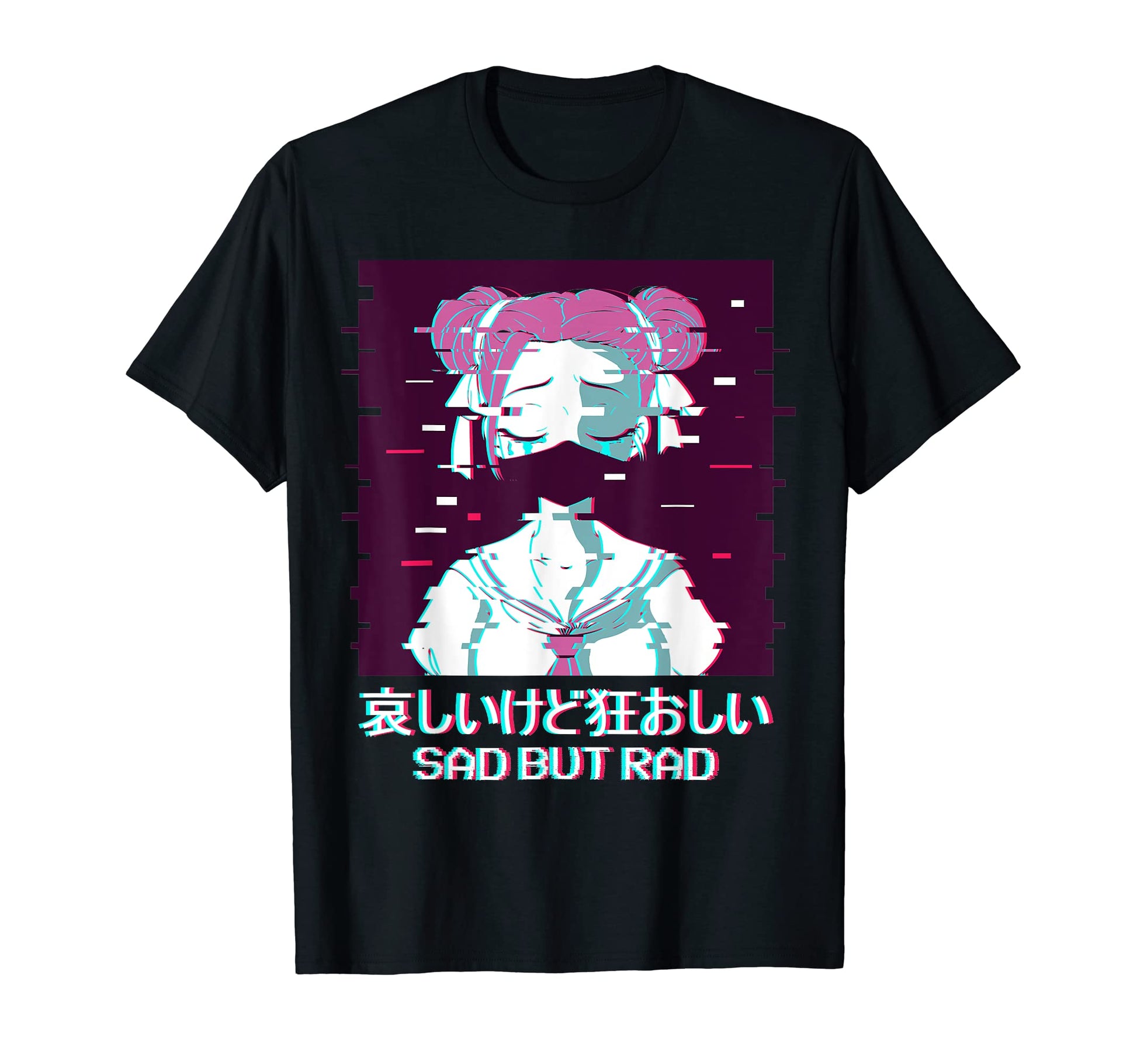 Geisha Anime Japanese Vaporwave Aesthetic T-Shirt - Graphic Print Unisex - T-Shirt, Sweatshirt, Hoodie